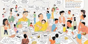 Cetățeni discutând despre politici fiscale și impactul lor.