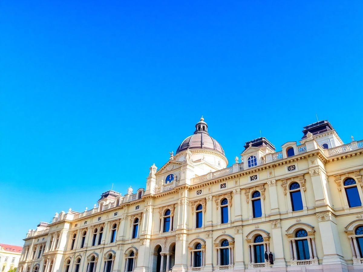 Clădirea Palatului Parlamentului din România.