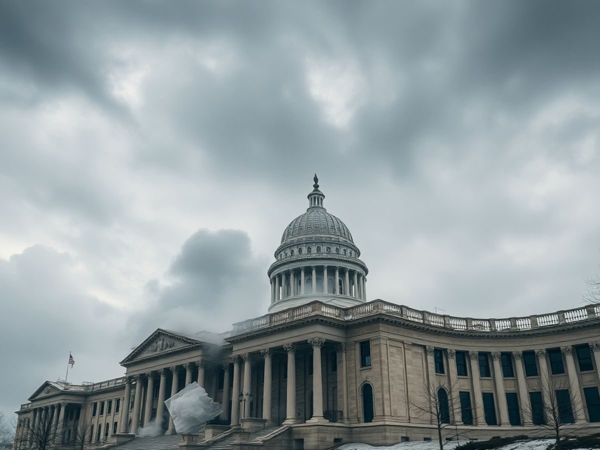 Clădiri guvernamentale afectate de furtună